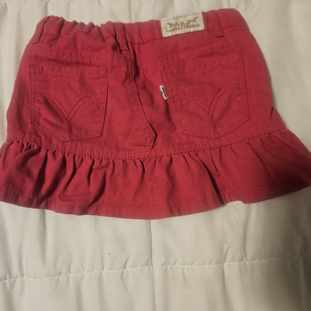 Levi's Vibrant Pink Ruffle Skirt